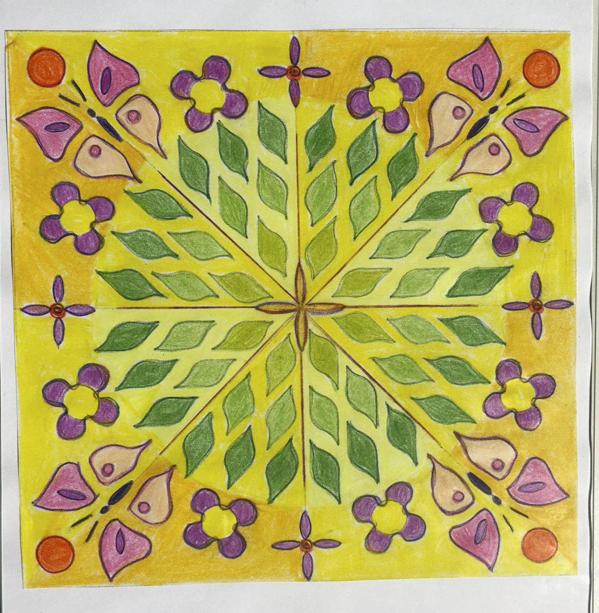 Mandala von Geli Heinze (Kurs Angelika Hentschel)