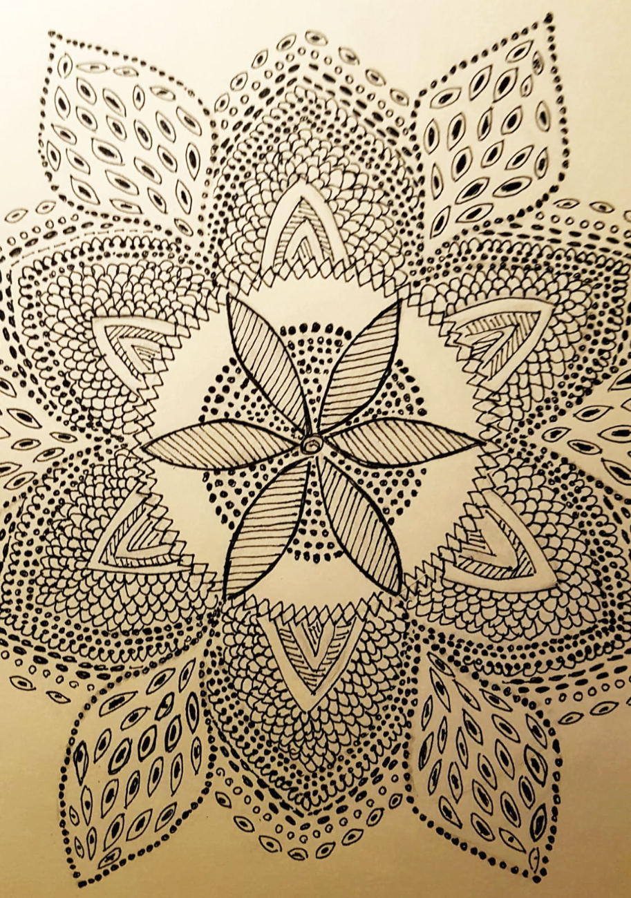 Mandala von Margitte Fink (Kurs Angelika Hentschel)