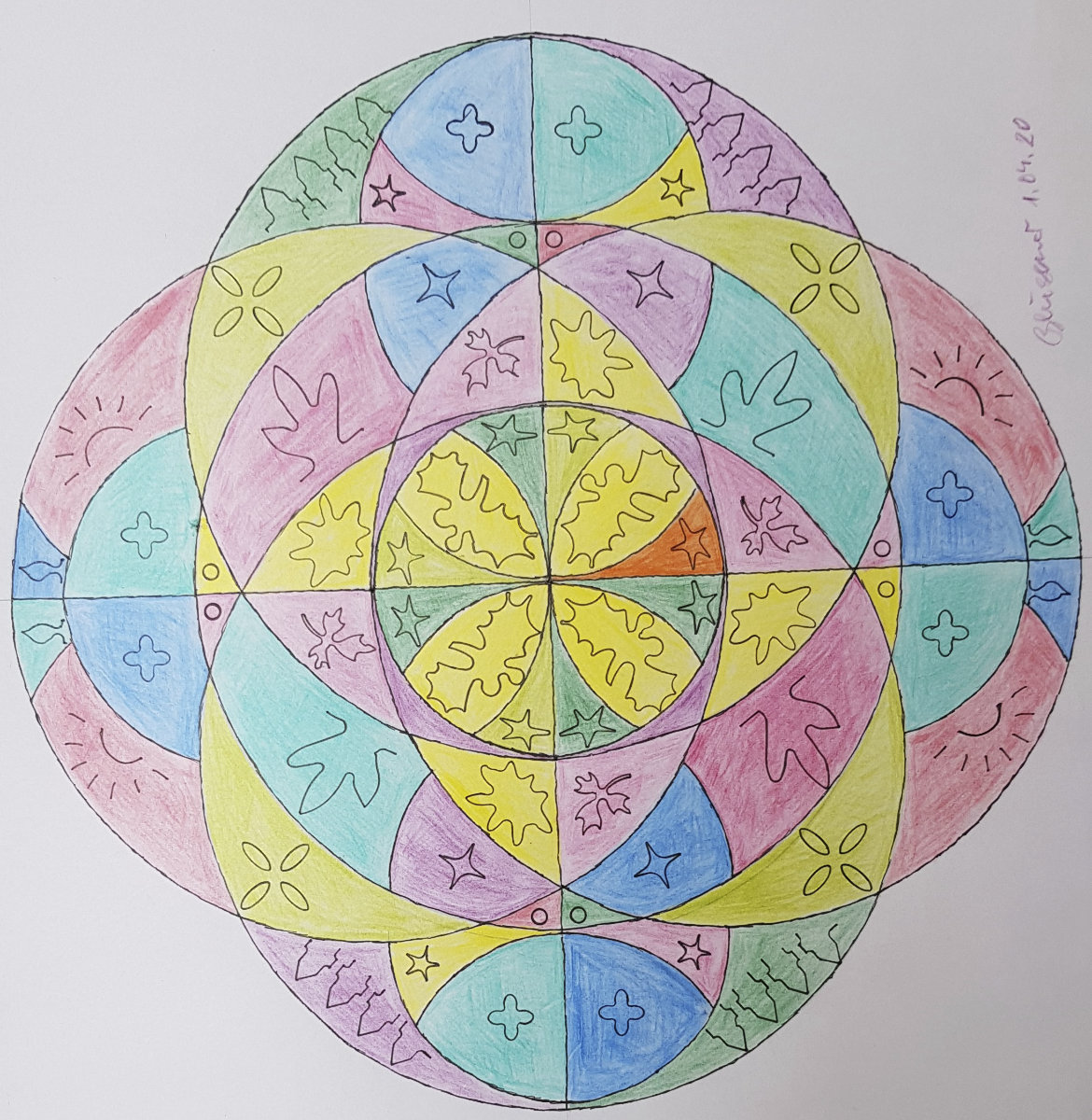 Mandala von Rüdiger Bliesener (Kurs Angelika Hentschel)