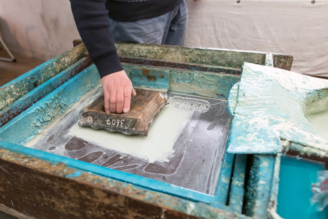 Pflanzenfarben, Blaudruck, Pastenherstellung